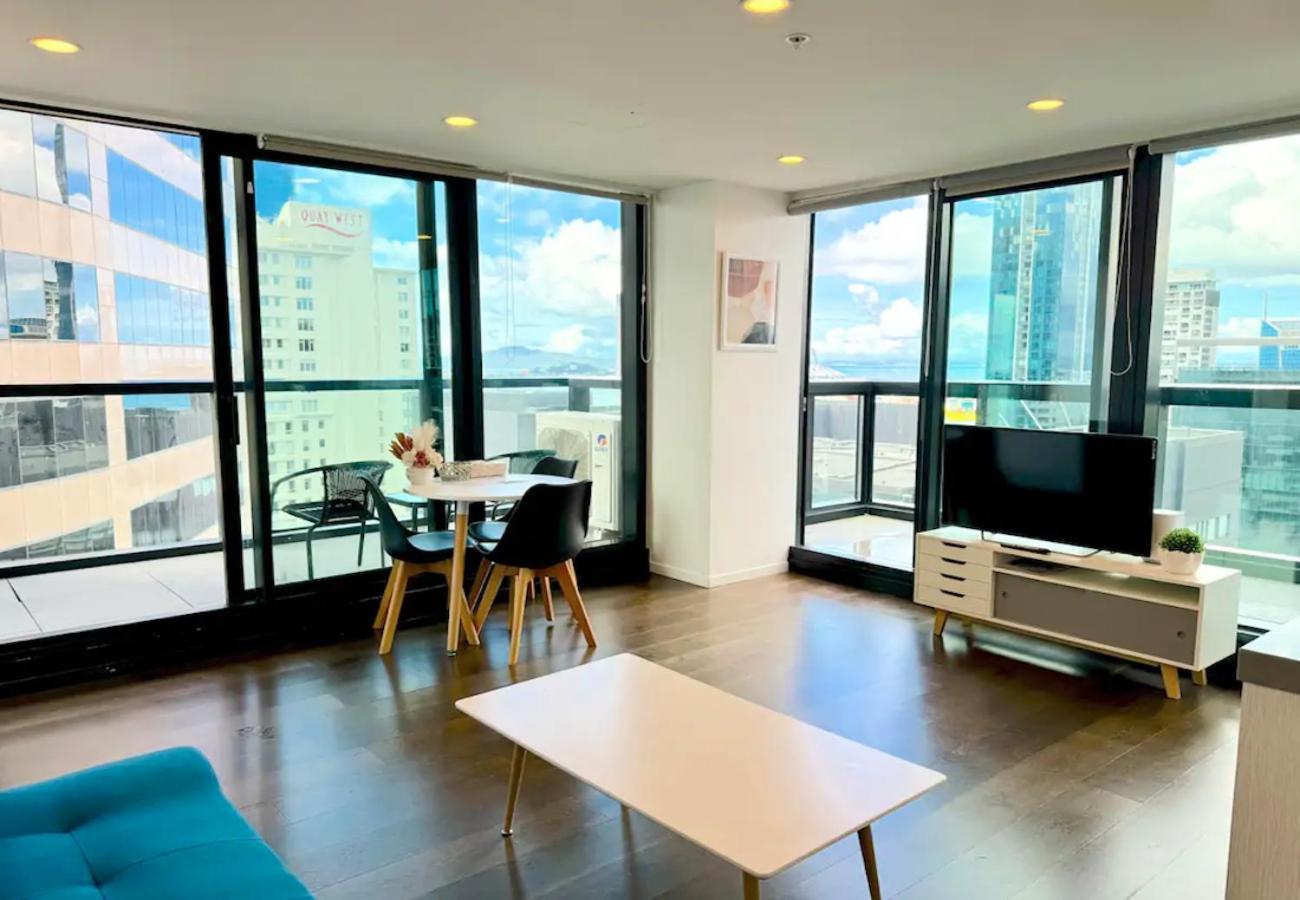 Gorgeous Seaview 2 Bedroom Apartment In Auckland Cbd Eksteriør bilde